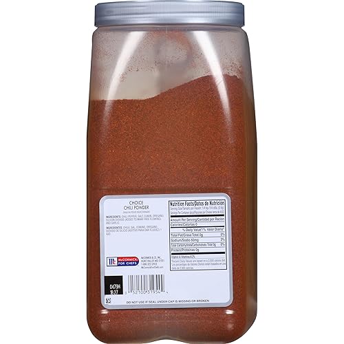 Miniatura 4 de McCormick Culinary Choice Chili en polvo, 6 libras, un recipiente de 6 libras de chile en polvo a granel, ideal para platos mexicanos como guisos y