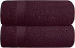 Belizzi Home Cotton 2 Pack Oversized Bath Towel Set 28x55 inches, Large Bath Towels, Ultra Absorbant Compact Quickdry & Lightweight Towel, Ideal for Gym Travel Camp Pool - Tan