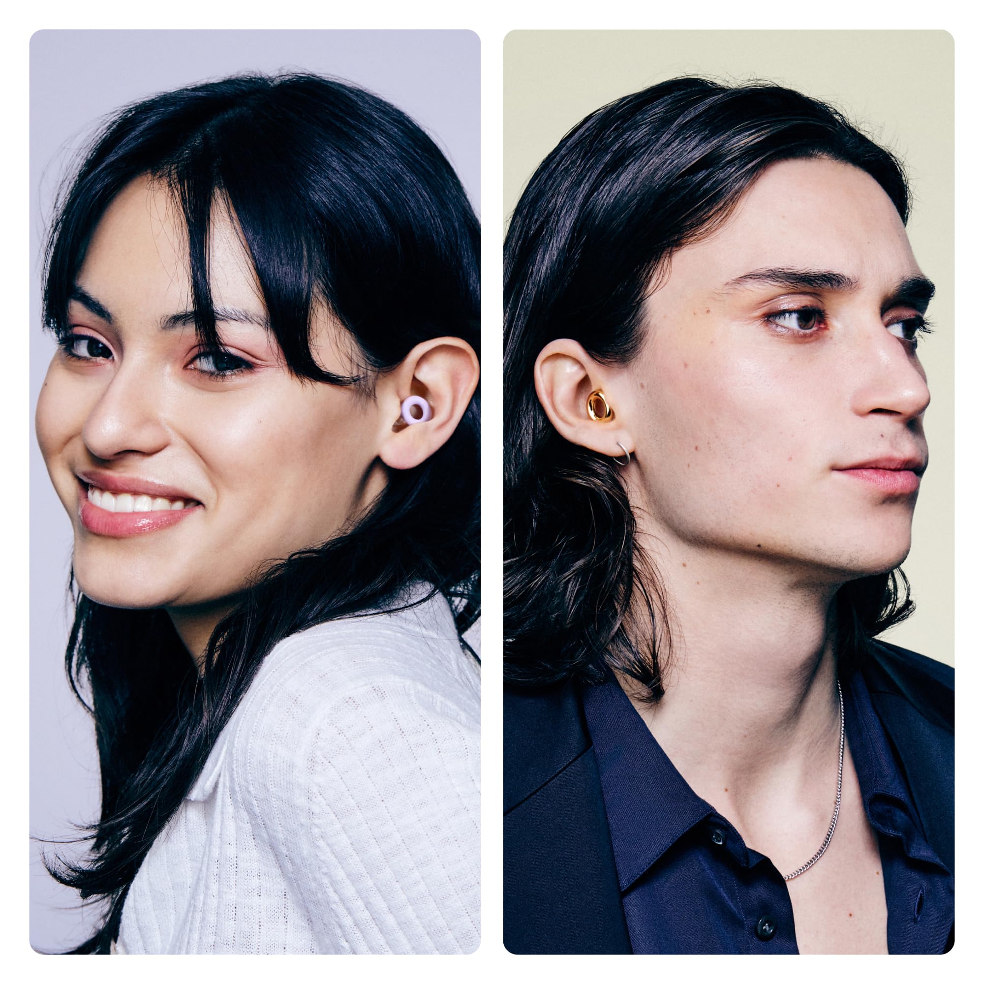 Loop Earplugs, coffret Jour & Nuit (lot de deux) – Quiet 2 + Experience 2 | Bouchons d’oreille réutilisables pour le sommeil, la sensibilité au bruit, les concerts et plus encore