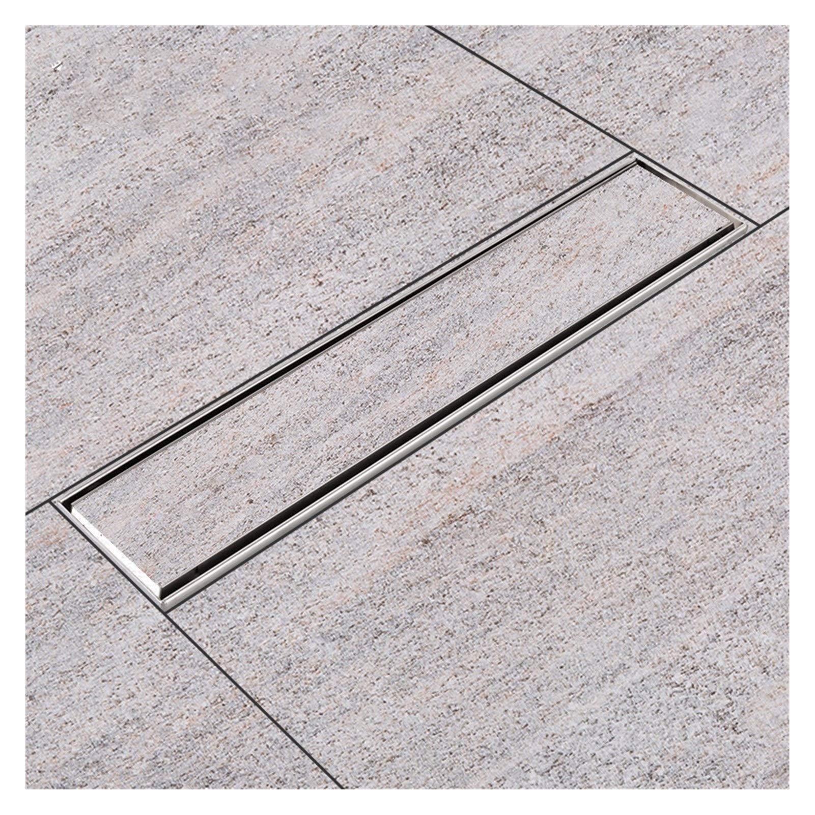 Drenajes de Acero Inoxidable Recgangle baño Cubierta del Piso de la Ducha Drenaje del Filtro de Suelo Residuos desagües Filtro Ducha Pelos (Color : Y85535)