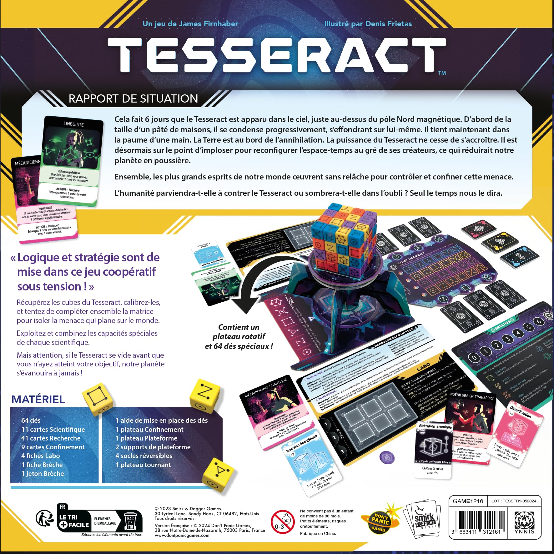 Don't Panic Games | Tesseract | Jeu de société | À partir de 14 Ans | 2 à 4 Joueurs | 60 Minutes