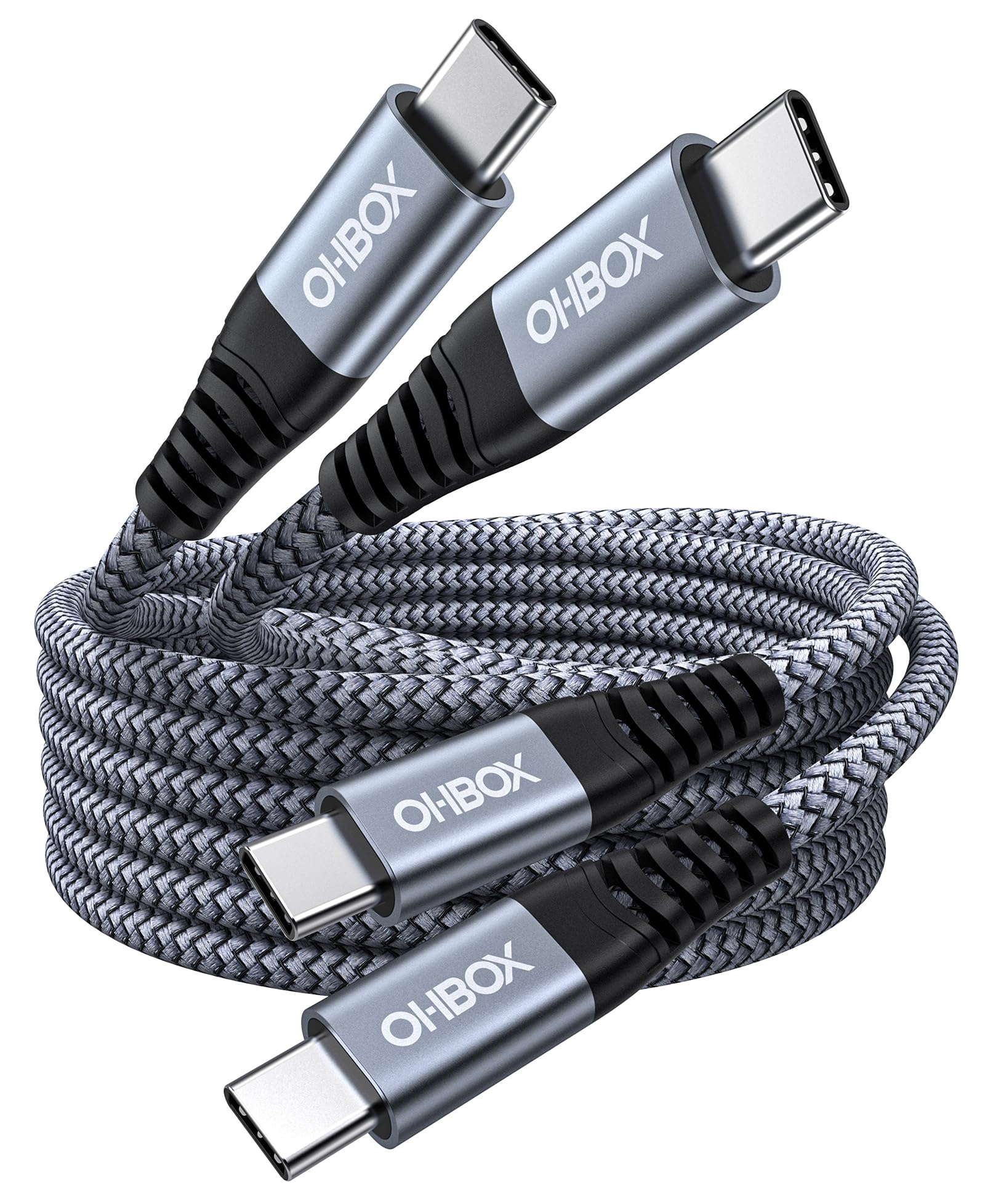 USB C to USB C Cable 60W, 10FT Long USB Type C Fast Charging Cable for Car Durable Braided iPhone USB C Charger Cable USBC to USBC Cord for iPhone 17/