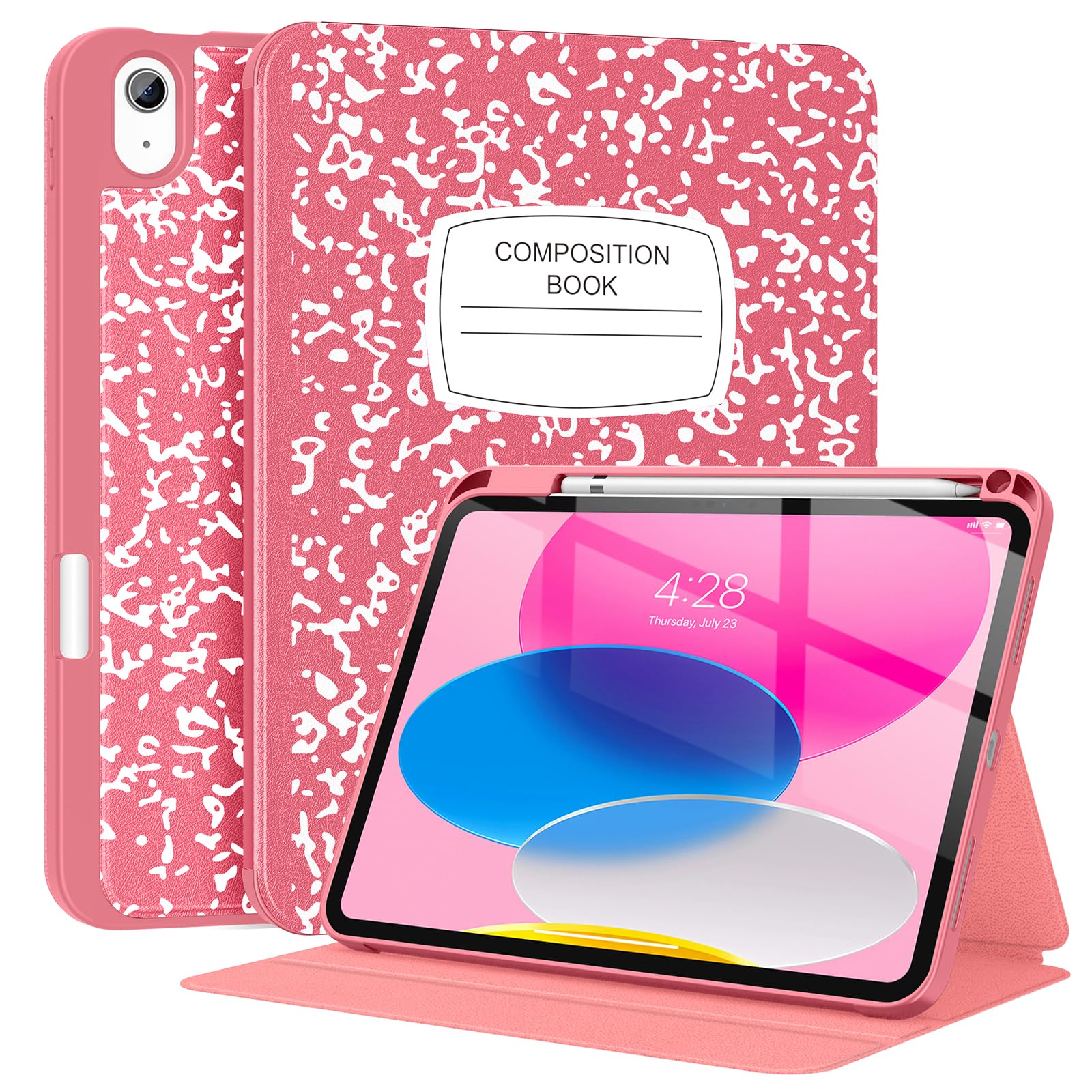 Supveco Case for iPad (A16) 11th Generation 11 inch (2025),iPad 10th Generation 10.9 inch (2022) with Pencil Holder-[Auto Wake/Sleep],Premium Folio
