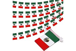 Mexican String Flag Pennant Banner: A Vibrant Addition to Your Mexican Independence Day Celebrations