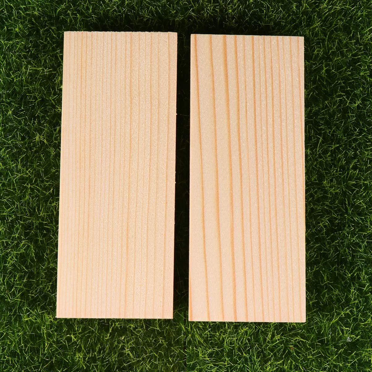 20pcs Rectangle Wood Boards Unfinished Wood Boards Sheets Carving Blocks for Arts Craft Painting 4x10cm