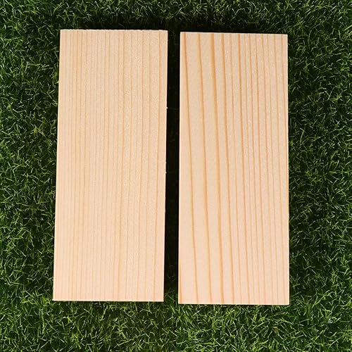 Miniatura 3 de Tableros de madera rectangulares de madera sin terminar, hojas de bloques de tallado para artes, manualidades, pintura, 1.6x3.9 in