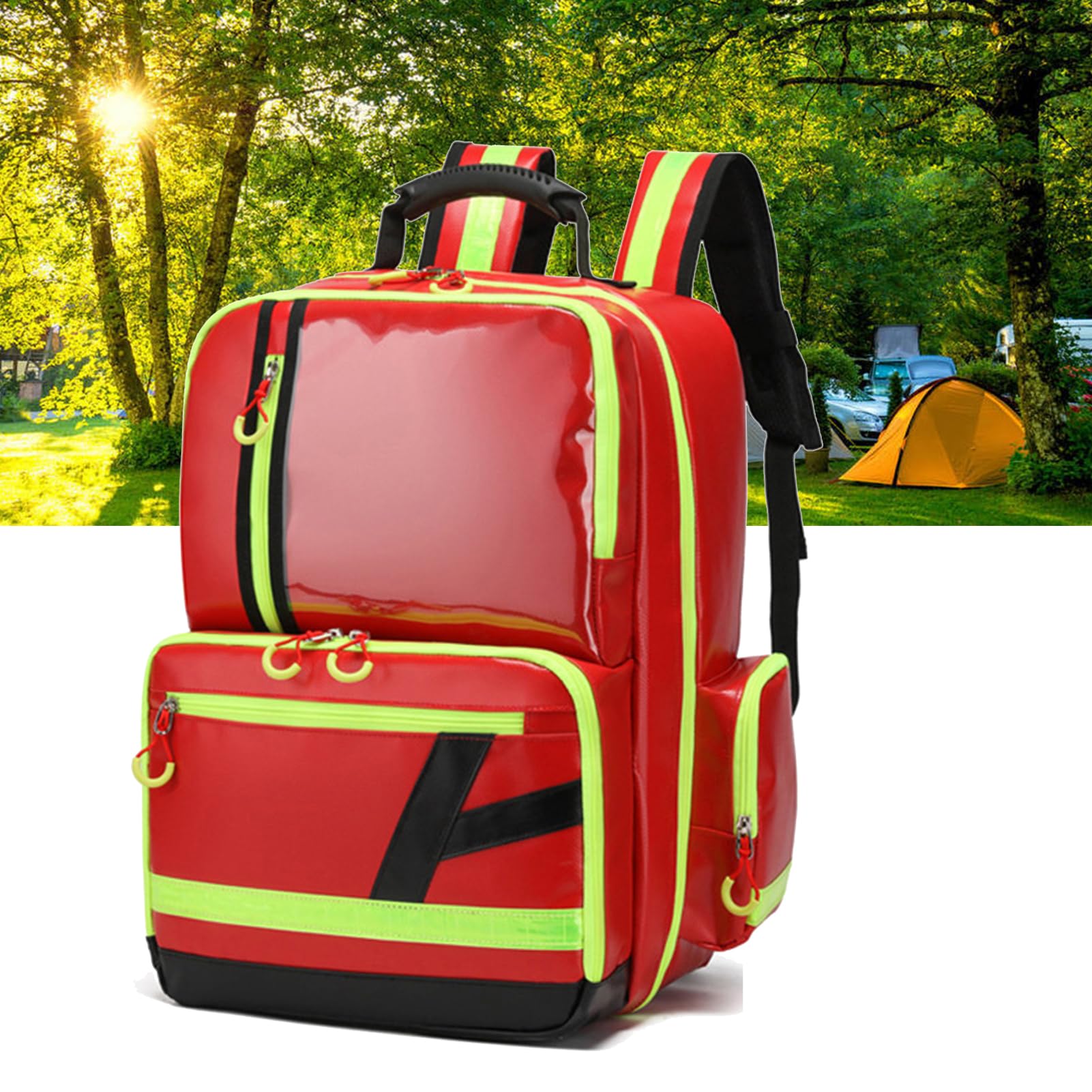 Bolsa de Primeros Auxilios para emergencias EMS, Mochila de Primeros Auxilios, Compartimentos múltiples, Mochila de Emergencia vacía para EMS, Camping, Senderismo, hogar, excursiones