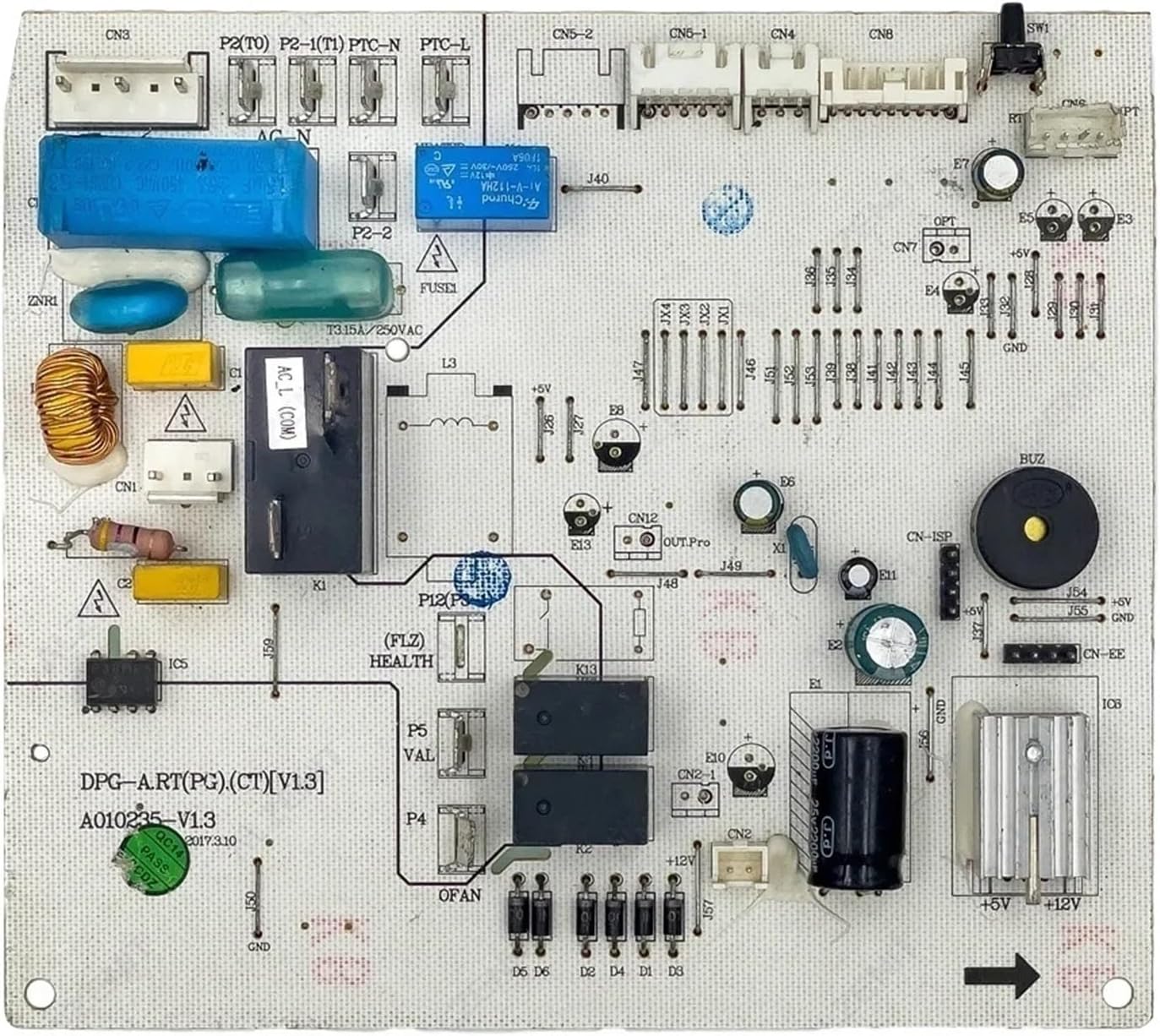 Air Conditioner Indoor Unit Control Board 210901526BA-A Circuit PCB A010235