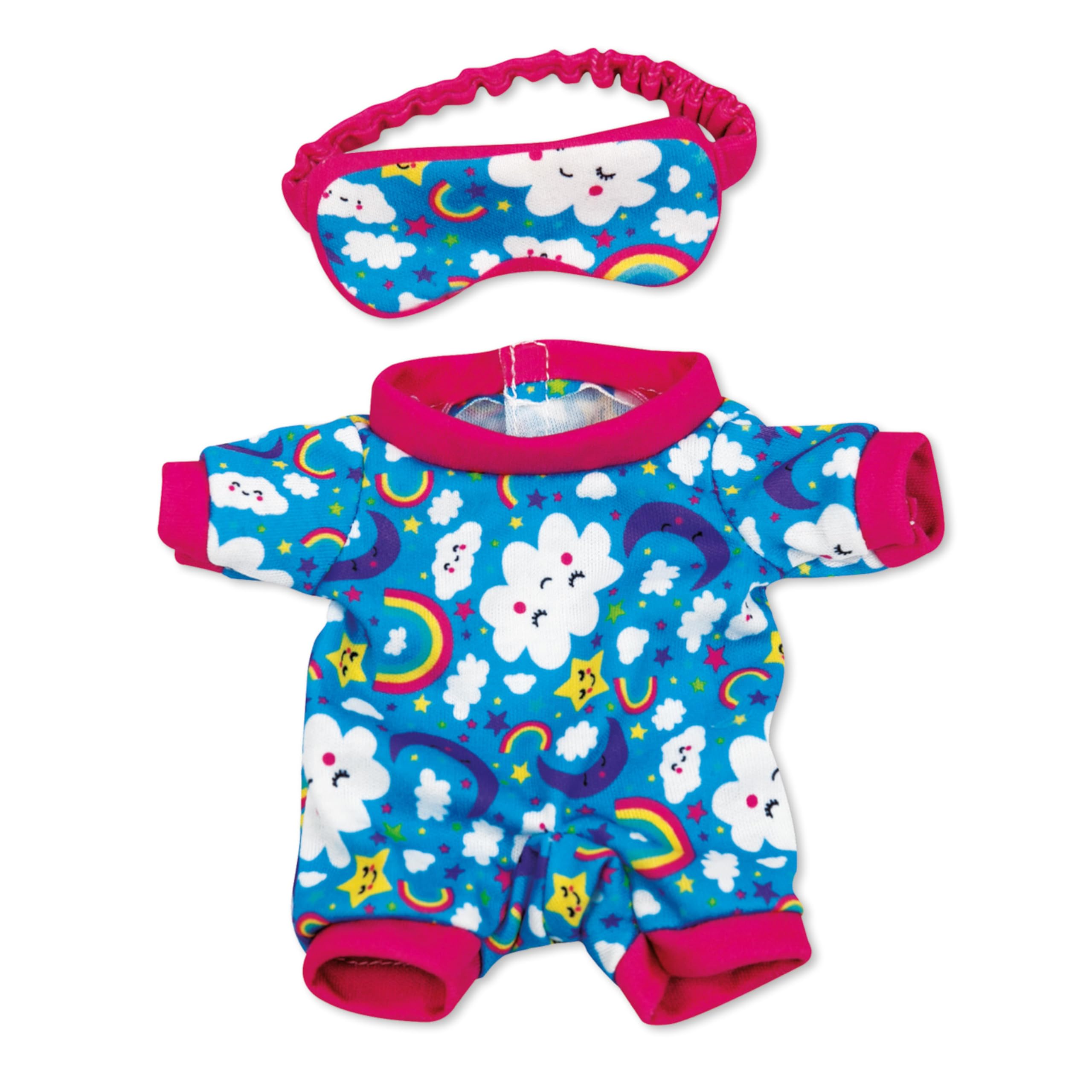 Casdon MINI Build-A-Bear Workshop Night Time Onesie Toy Clothes Pack. 4 Mix-and-Match Toy Outfits Includes Pyjamas