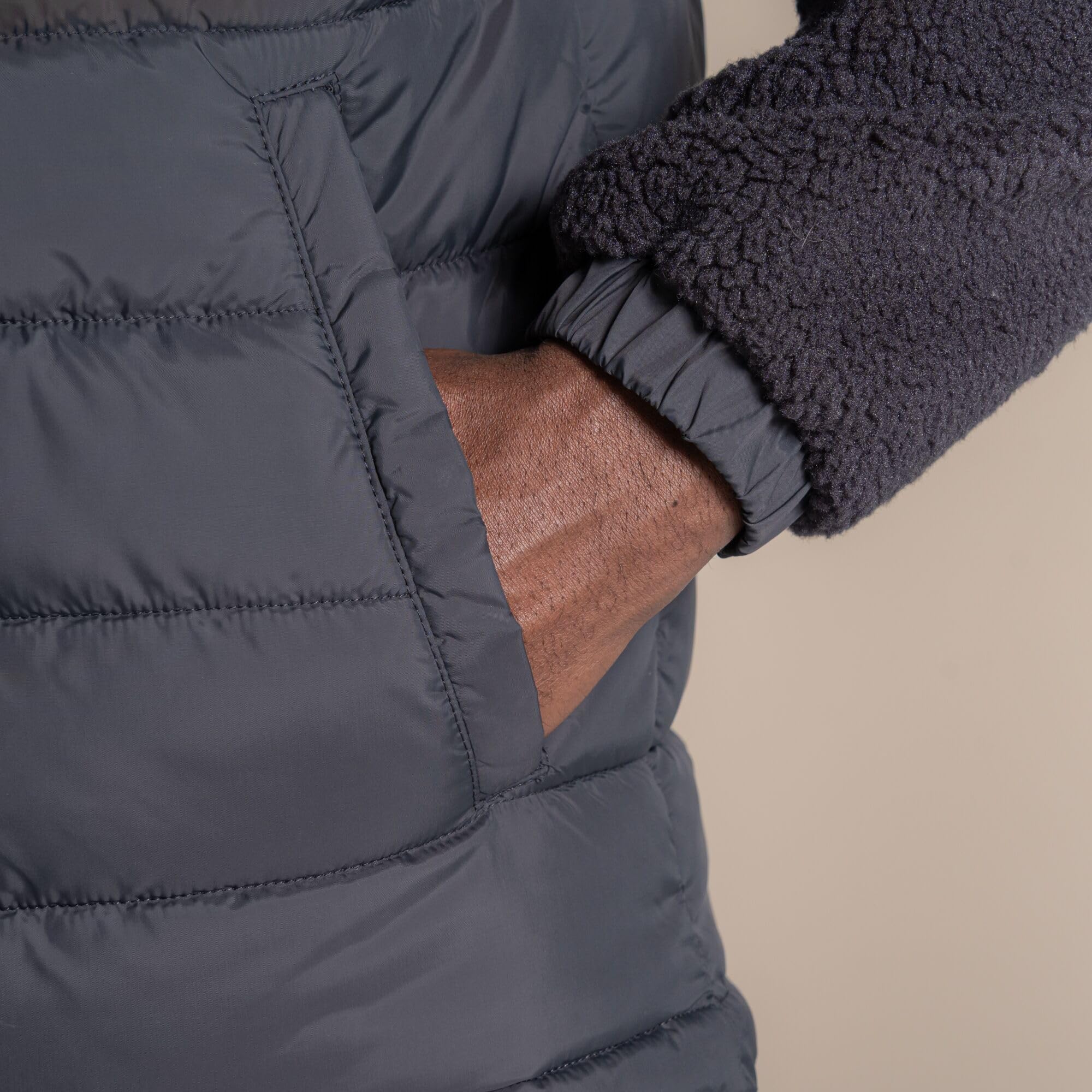 Craghoppers Jakob - Giacca termica imbottita da uomo in pile ibrido con cappuccio