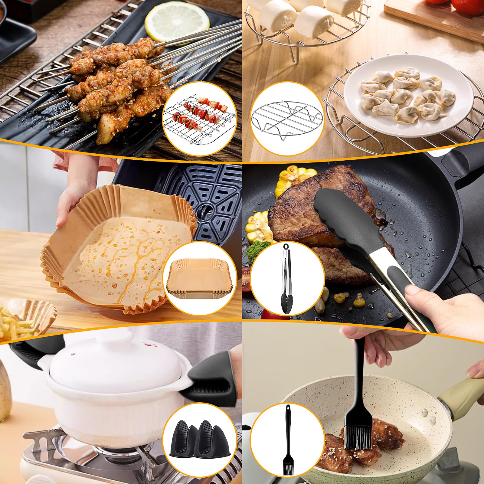 Ovenschalen Airfryer | Airfryer Bakvormen | Met deksel | Lock&Lock