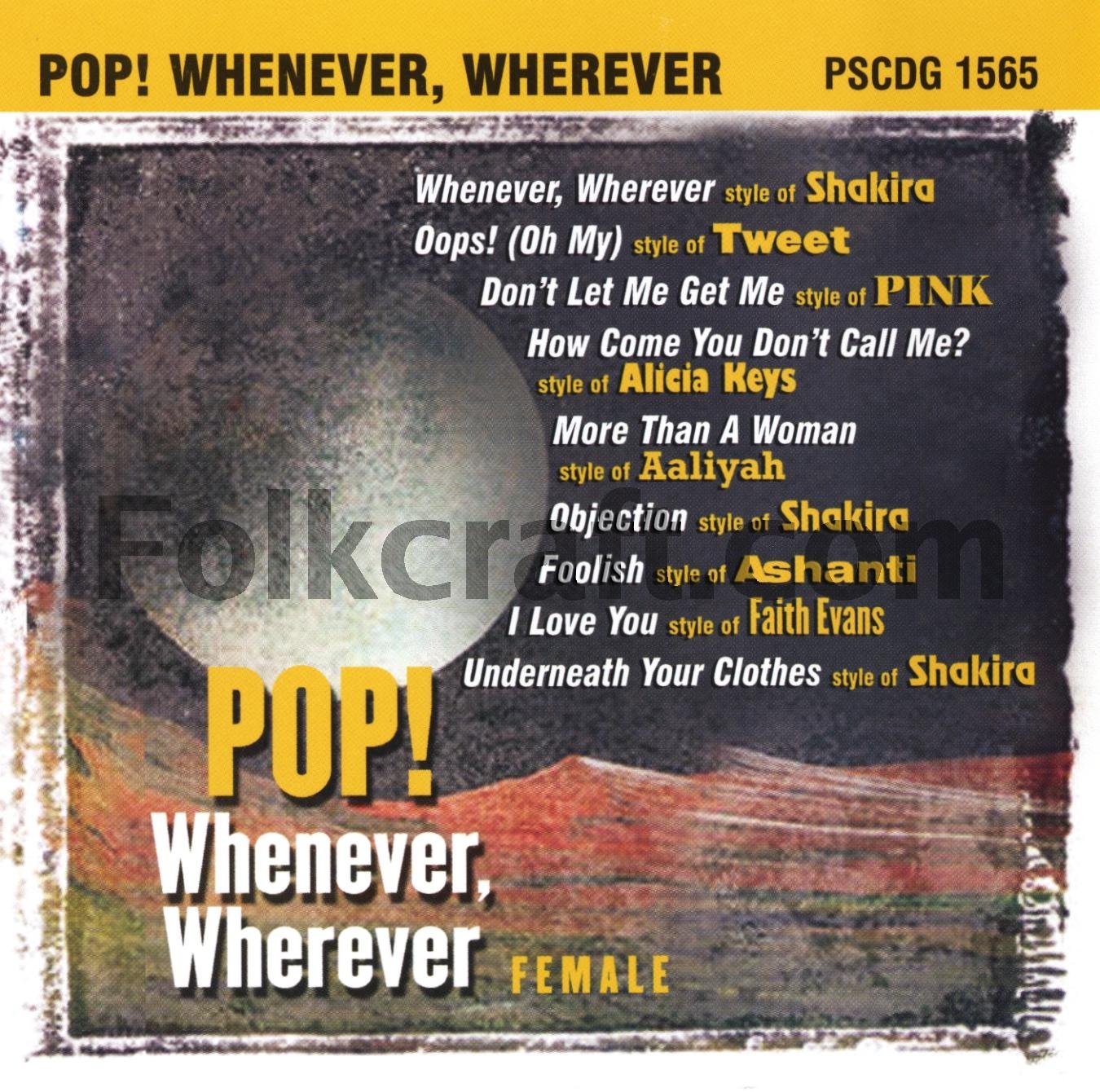 Karaoke: Pop Whenever Wherever Female [Audio CD] Various Artists
