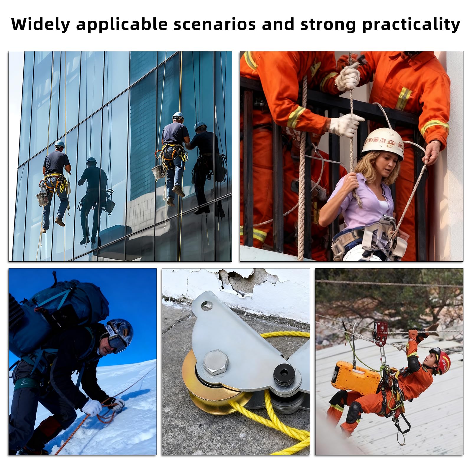 Three-Wheeled Pulley - Save Effort & Time -7