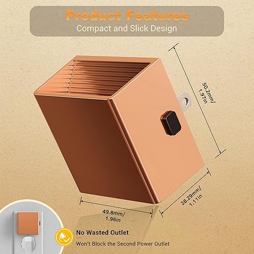 Miniatura 3 de JandCase Luz nocturna, luces nocturnas automáticas que se enchufan a la pared, del atardecer al amanecer, paquete de 2 unidades de luz nocturna