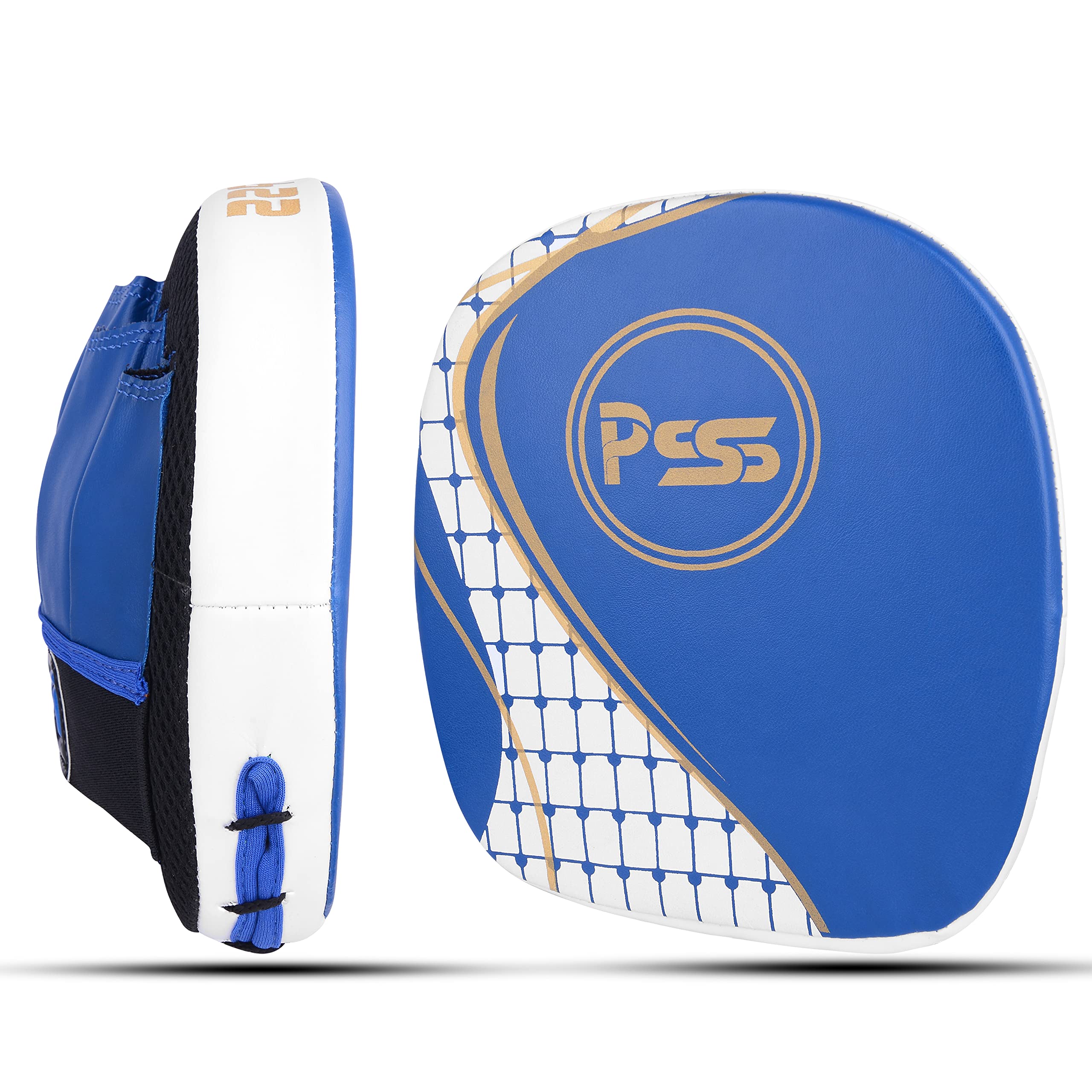 PSS Ensemble Boxe Enfants 3-14 Ans 6 Pièces Short & Débardeur + Gants Boxe Enfants 4Oz + 2 Pattes d’Ours + Accessoires, Bleu, Rouge ou Noir, Ensemble Boxe Enfant Muay Thai Kickboxing Boxe Anglaise