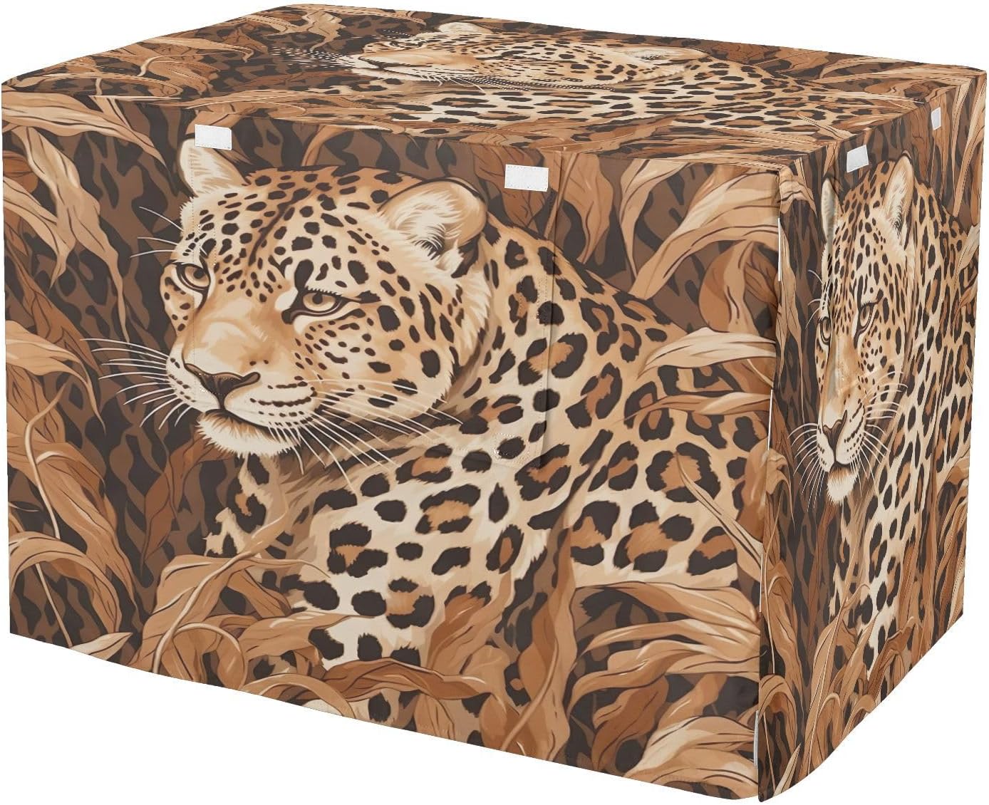 YETTASBIN Leopard Dog Crate Cover, Universal Fits 36 Inch Wire Cages