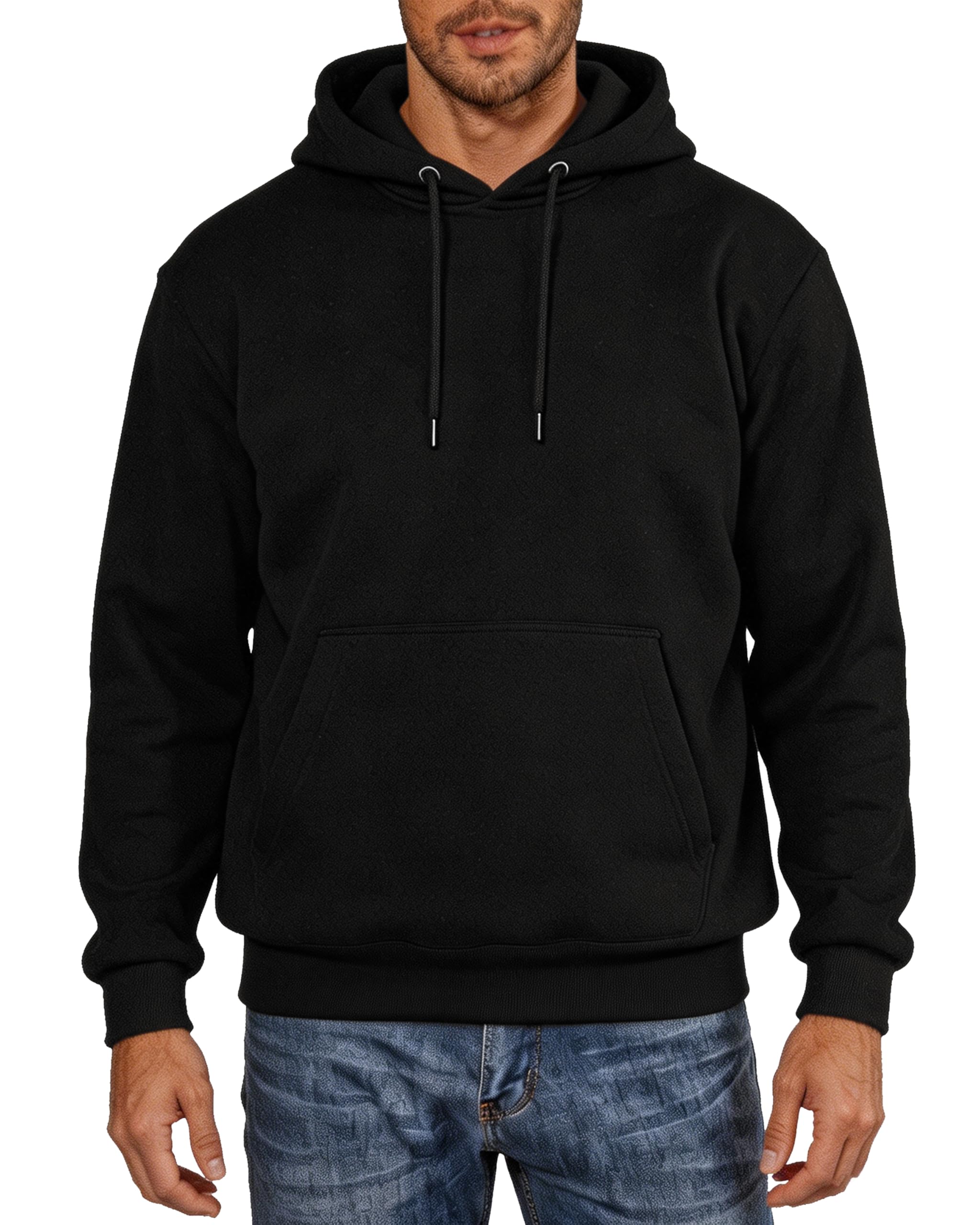 Men's Hoodie Sweatshirt Pullover Fleece Hooded Athletic Sweat shirt For Men Hoodies Long Sleeve Kangaroo Pockets