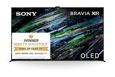 Sony QD-OLED 77 inch BRAVIA XR A95L Series 4K Ultra HD TV: Smart Google TV with Dolby Vision HDR and Exclusive Gaming Features for The PlayStation® 5 XR77A95L- Latest Model,Black