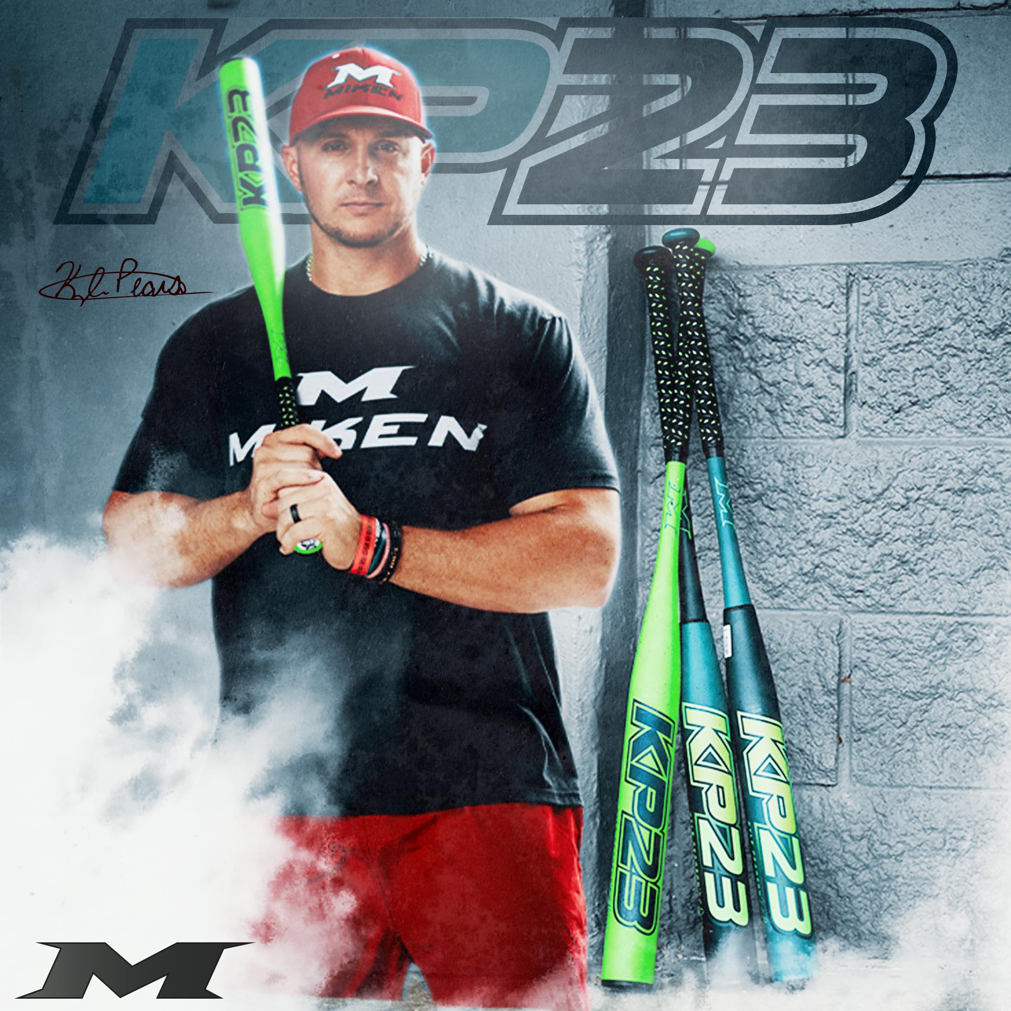 Miken | KP23 Kyle Pearson Slowpitch Softball Bat | USSSA | Maxload 1-Piece | MSU5KP1L | 27 oz