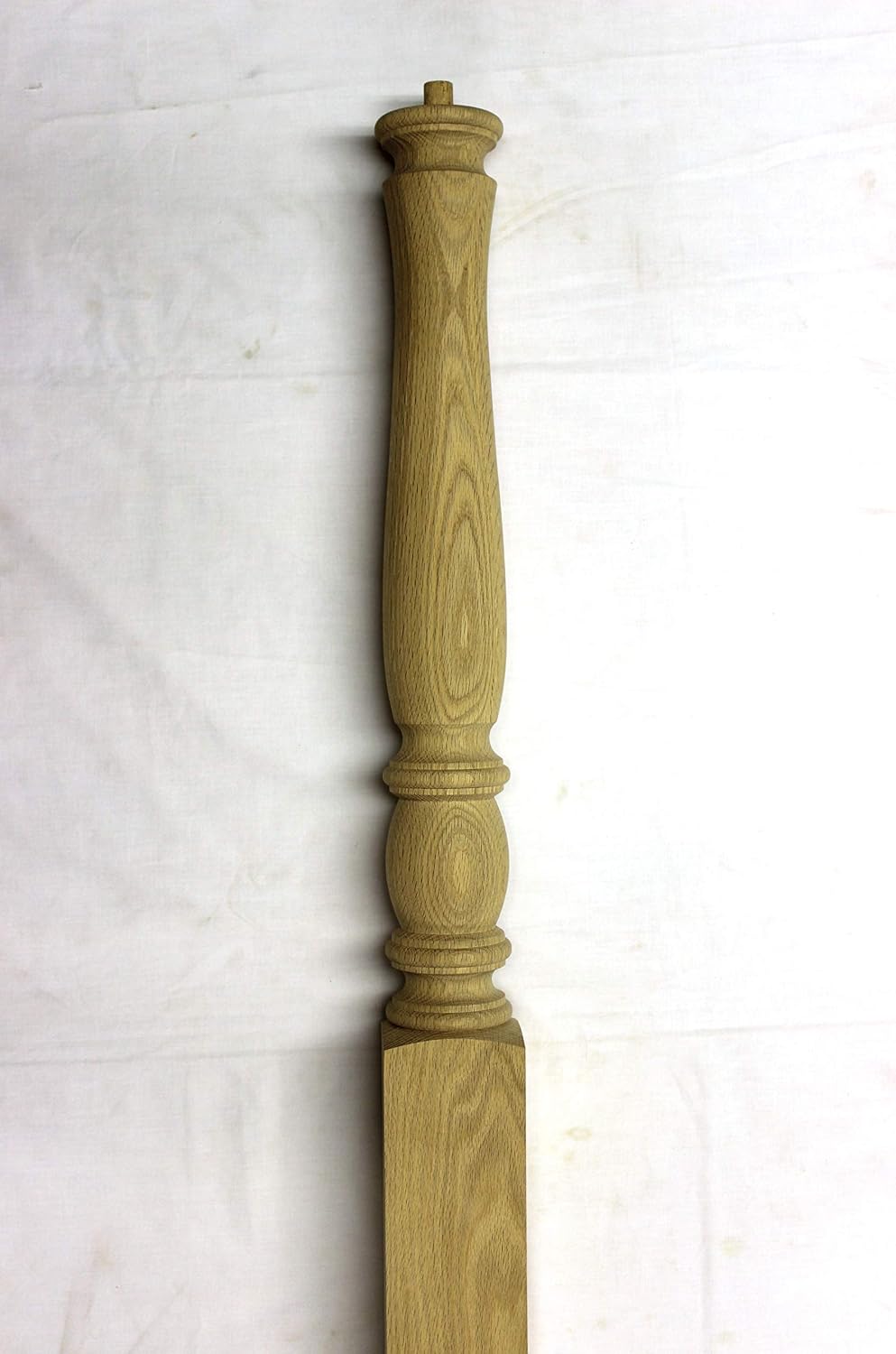 72-D3.5 Red Oak Dowel Top Newel 3 1/2" x 3 1/2" x 47 1/2", 6701 Series, Hardwood Stair Post, Round Style…