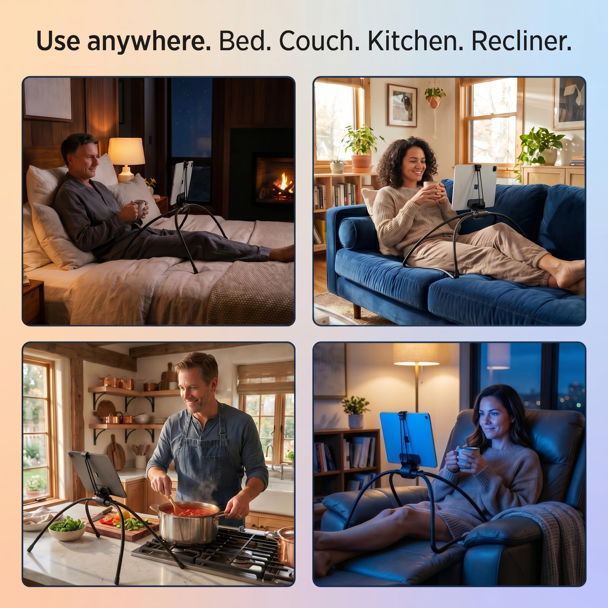 Soporte de Tablet para Cama, sofá o Cualquier Superficie Desigual
