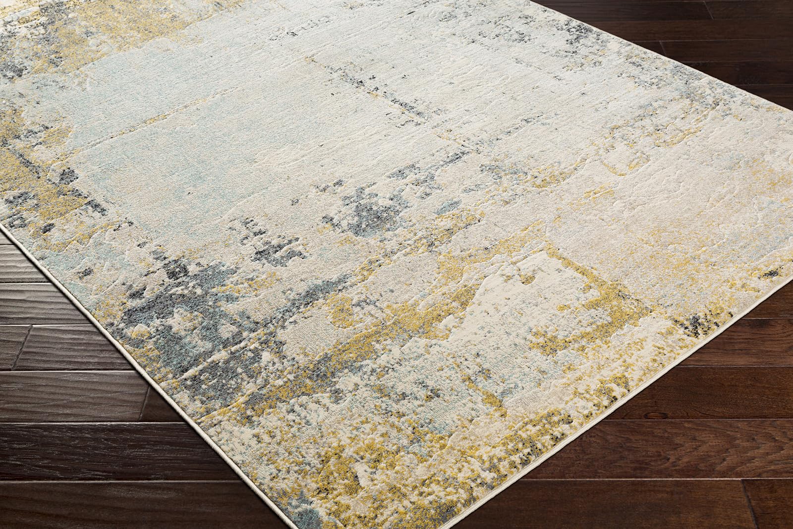 Livabliss Bellatrix Lublin Tapis 160x220 cm – Beige, Jaune, Poil Ras, Salon