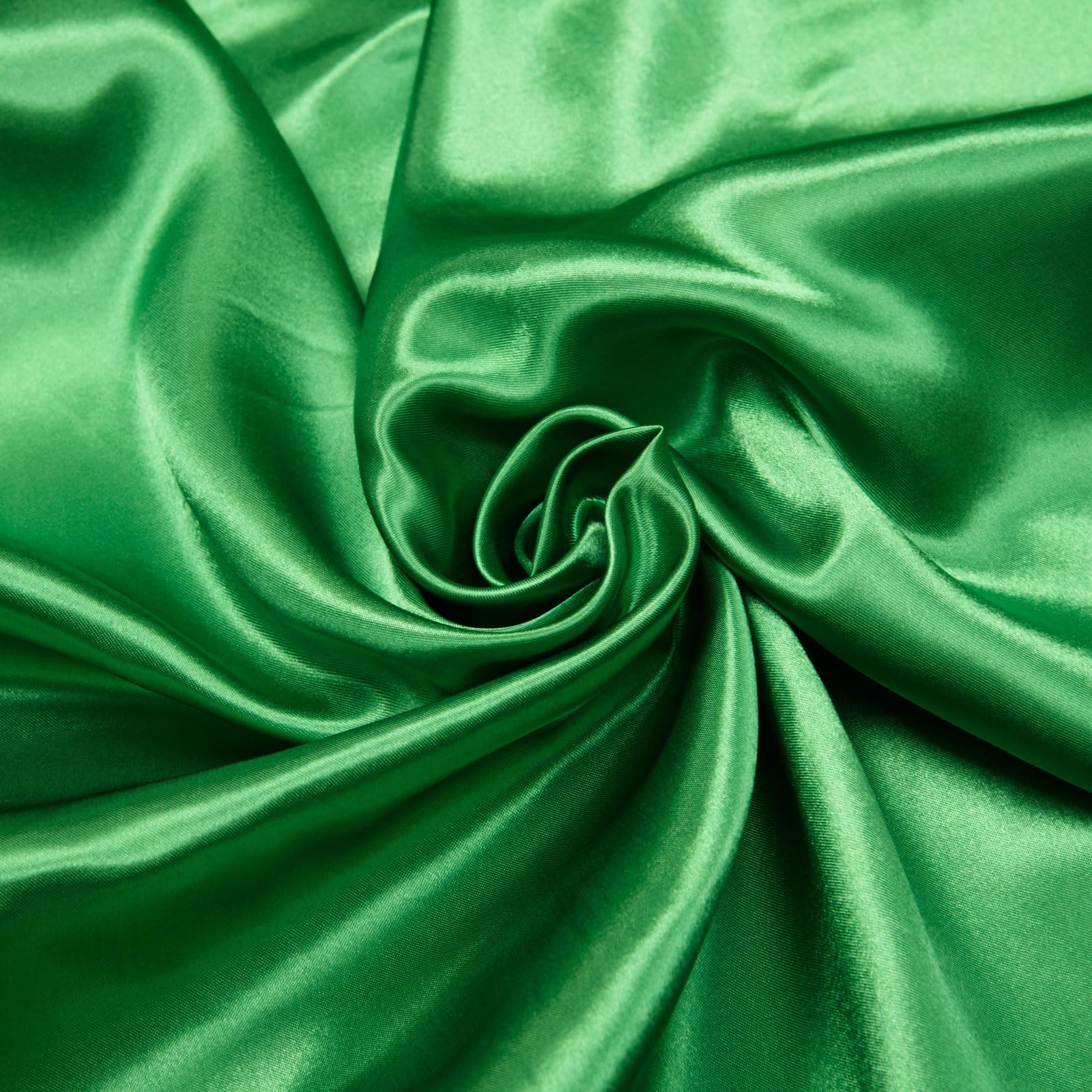 Charmeuse Satin Fabric by The Yard, 60" Wide Light Green Bridal Satin Fabric, Soft Silky Satin Fabric Charmeuse Cloth Fabric for Bridal Dress, Apparel, Wedding Decorations, DIY Crafts, Sewing(1 Yard)
