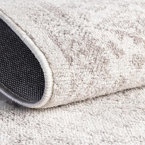 Miniatura 5 de Rugs.com Oxford Collection - Alfombra redonda de 5 pies, color crema, perfecta para cocinas, comedores