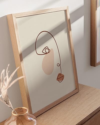 Miniatura 5 de HAUS AND HUES Figura femenina para pared, dibujo de líneas, dibujo de una sola línea, arte de impresión artística de mujer, decoración de pared