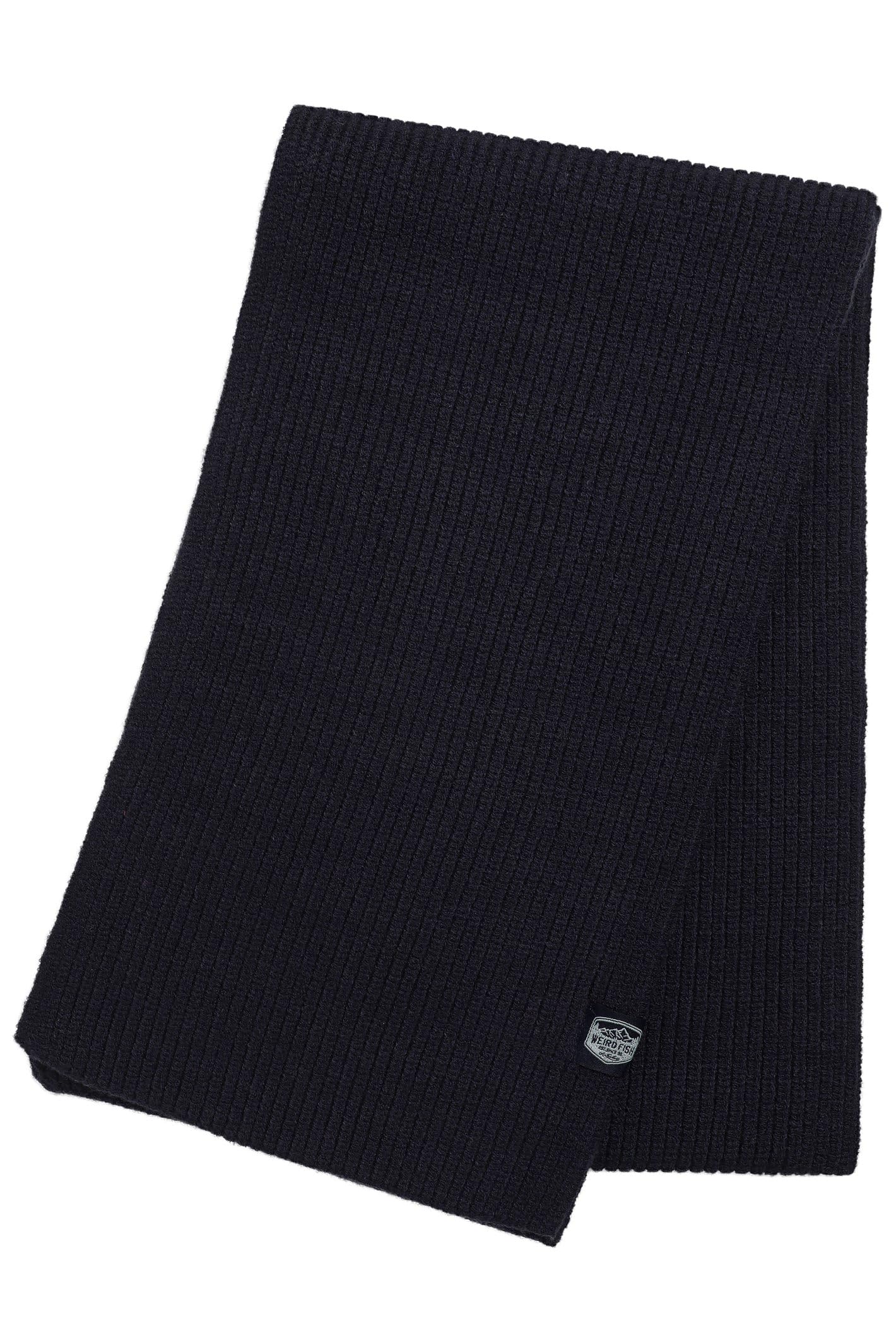 Weird Fish Stornoway Ribbed Scarf Midnight Size ONE