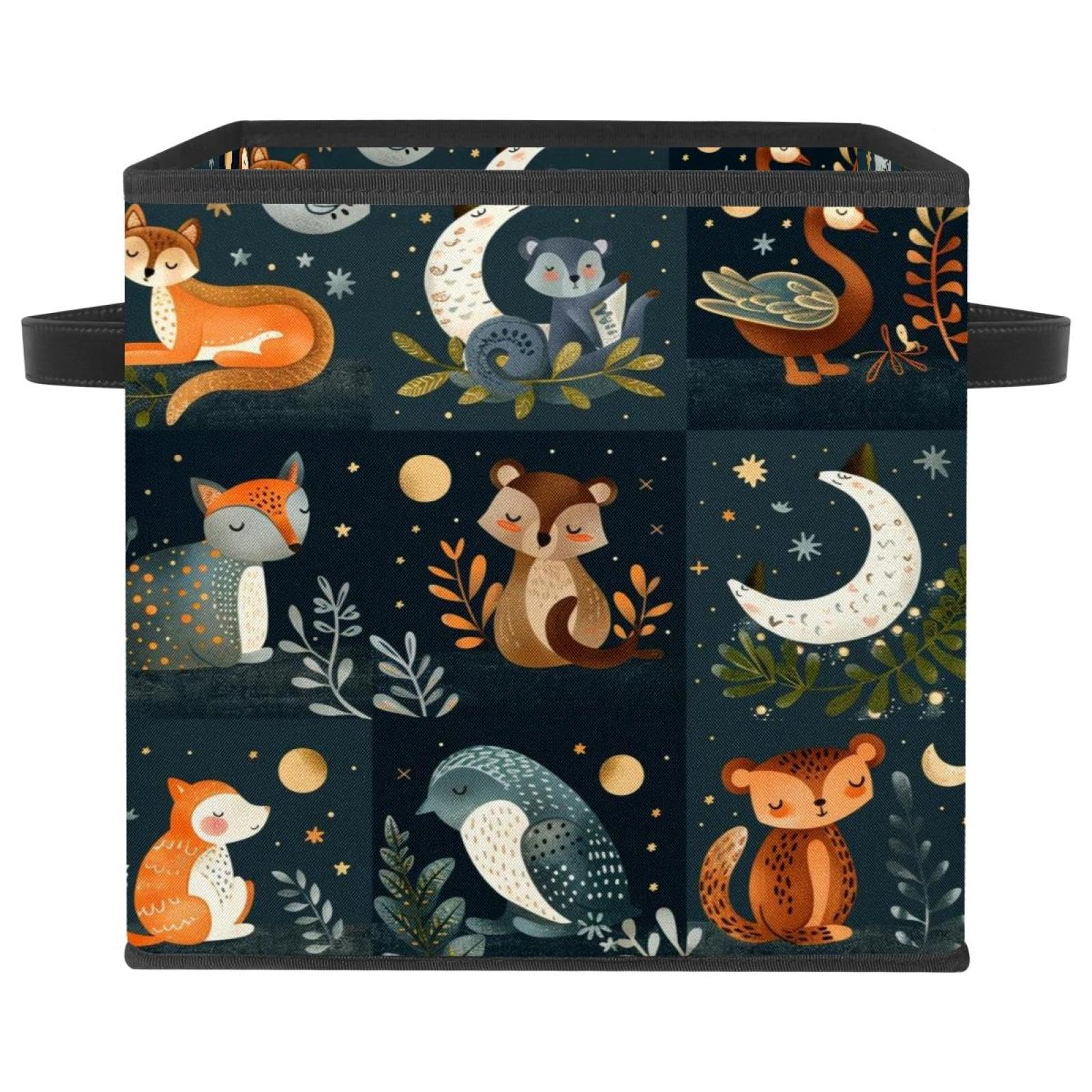 Panier de rangement pliable Even Animals pour organiser la chambre