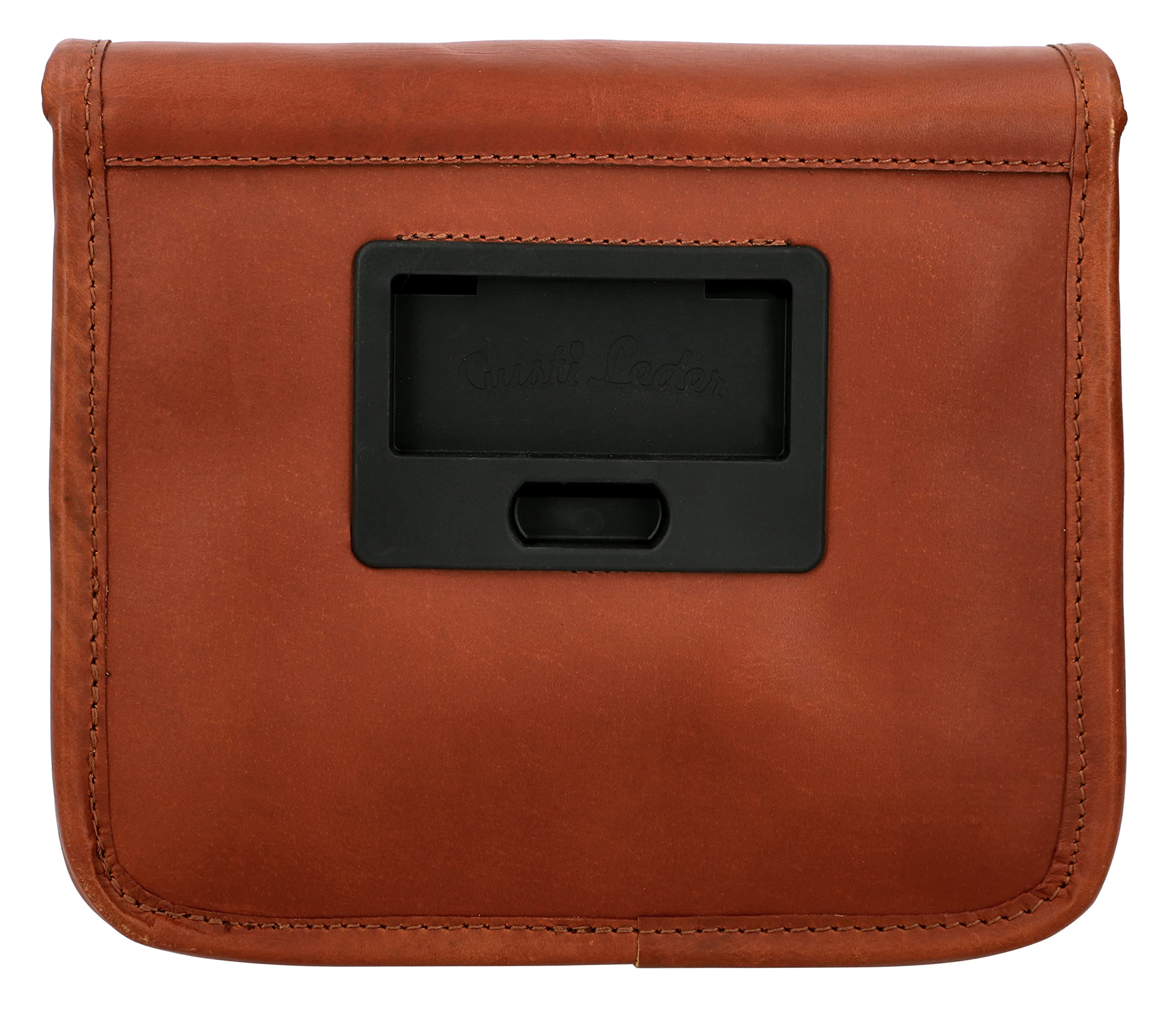 Gusti Sac de Guidon en Cuir - Barry H. Sacoche pour vélo Sac pour Guidon de vélo Sac à bandoulière Adaptateur KLICKfix Unisexe Cuir Marron