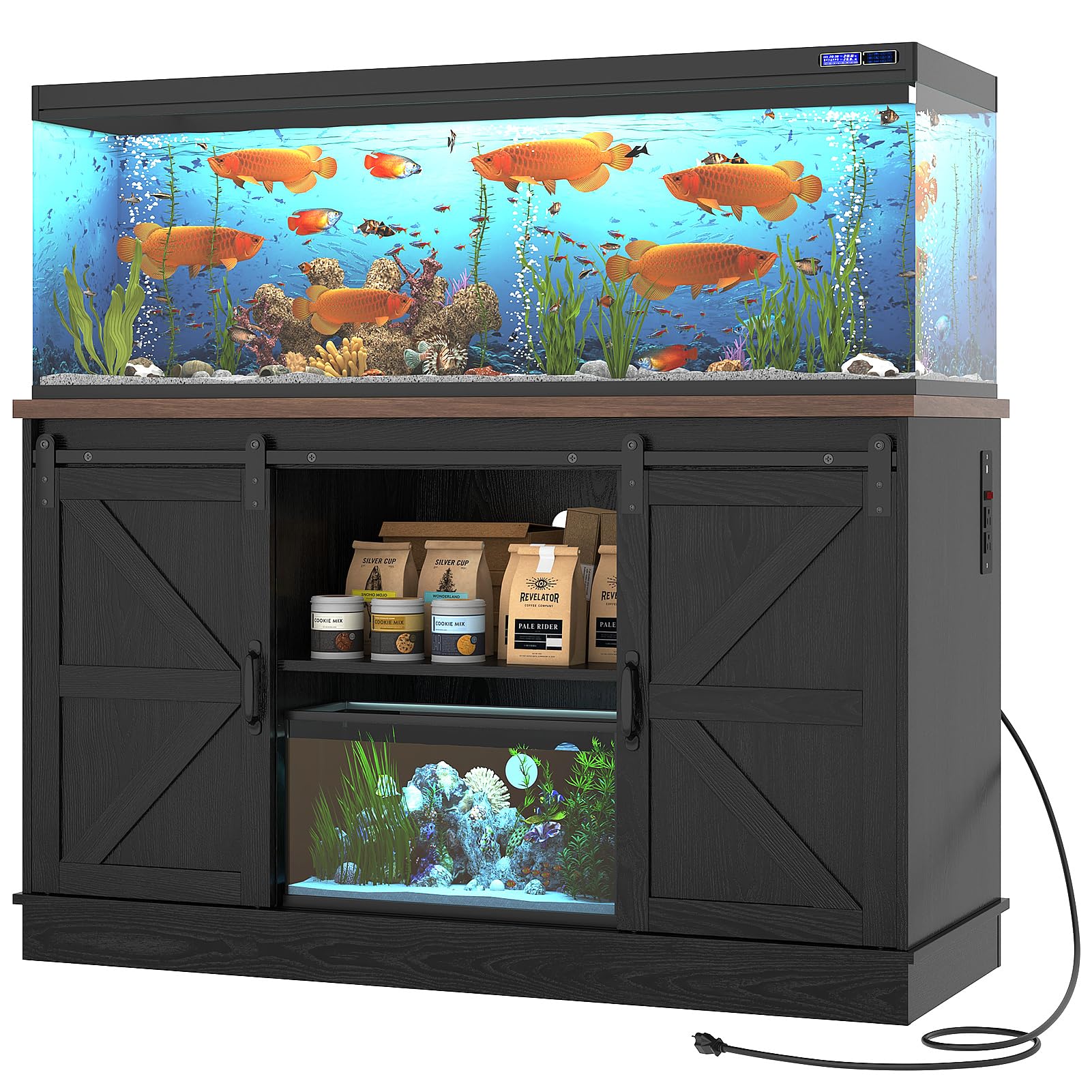 Hlivelood Farmhouse 55-75 Gallon Fish Tank Stand