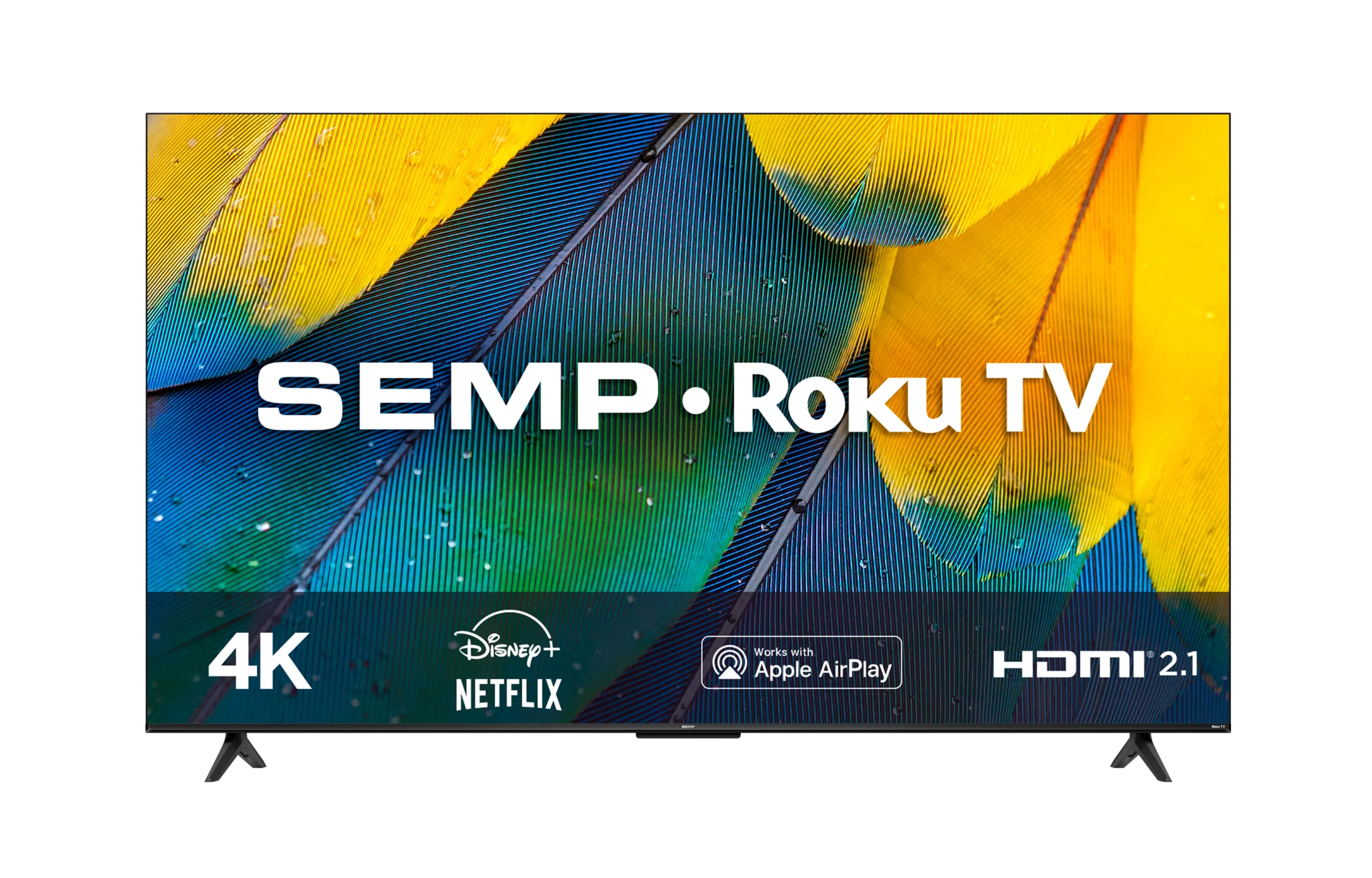 Smart TV LED 50" 4K UHD Semp RK8600 - Roku Alexa Wifi