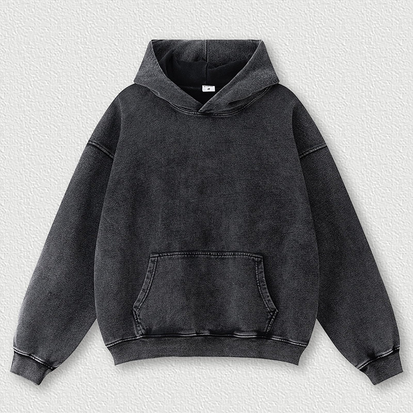 Felpe con cappuccio oversize da uomo Pullover Felpa lavata con acido Felpa vintage Baggy Streetwear Athletic Top Loose Fit Manica Lunga Felpe con cappuccio Hip Hop Felpa con cappuccio Pullover Leggero