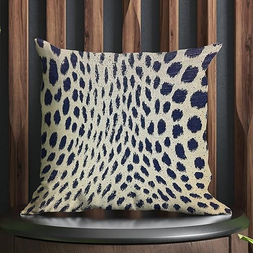 Miniatura 5 de COVOME Fundas de almohada de antílope con estampado de animales negros y marrones para exteriores, impermeables, con manchas negras, 24 x 24