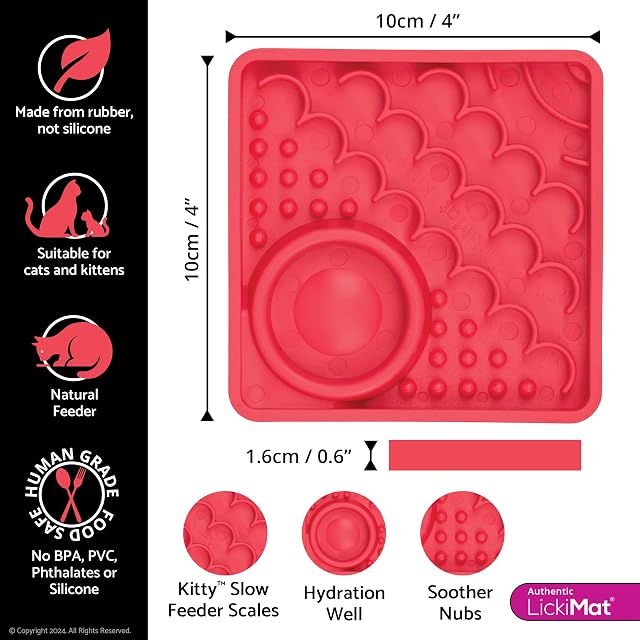 Foto 2 de 6 de LICKIMAT LickiMat Kitty Cat Food Mat