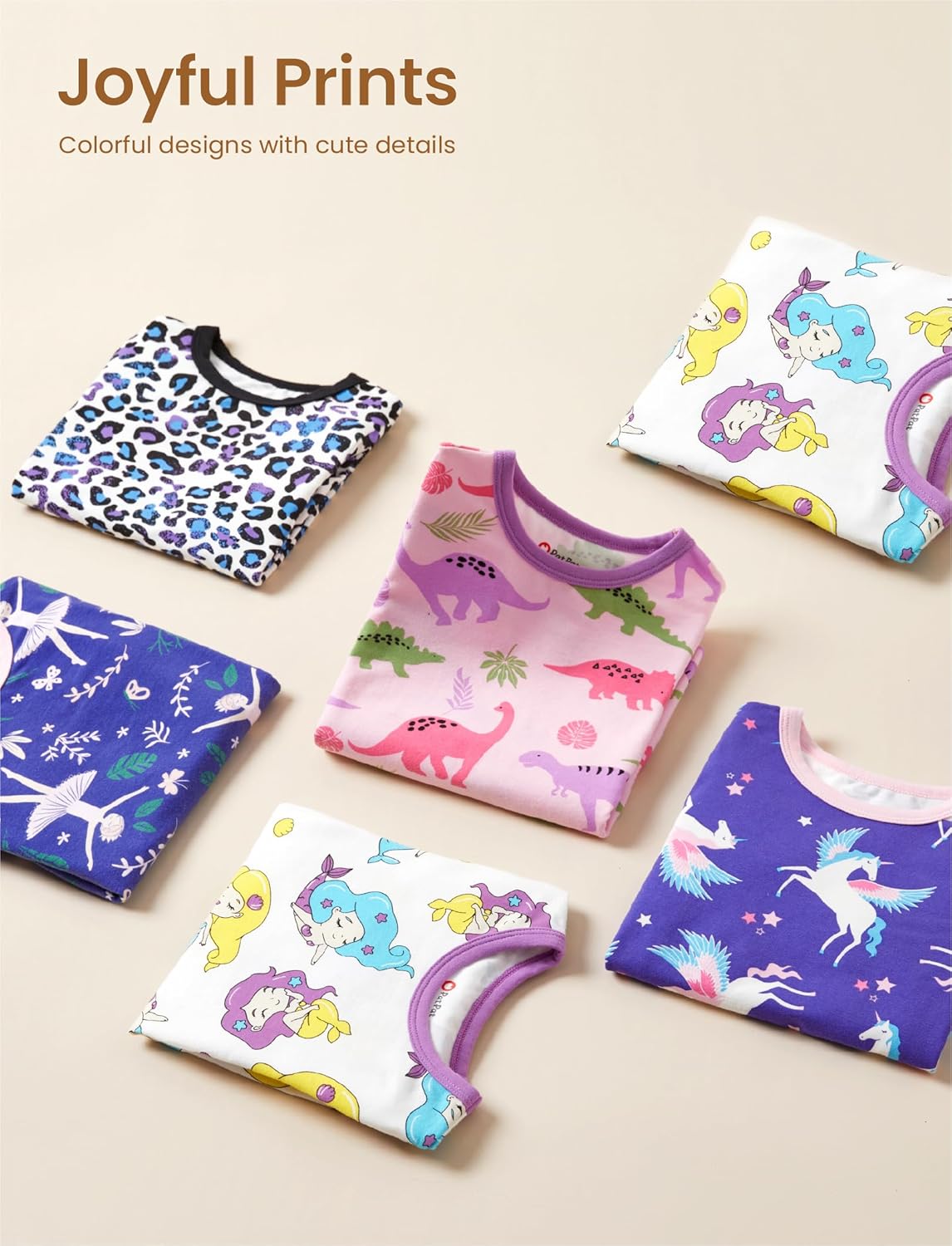 PATPAT Baby Pajama Set with Organic Cotton, Snug fit Pjs for Girls Boys Toddler Kids, Supersoft & Stretchy Sleeper Sleepwear - Image 2