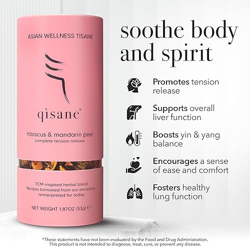 Miniatura 3 de qìsane - Bolsas de té orgánico de hibisco con cáscara de mandarina, té de hibisco de hojas sueltas, raíz de regaliz orgánica, semillas de cassia,