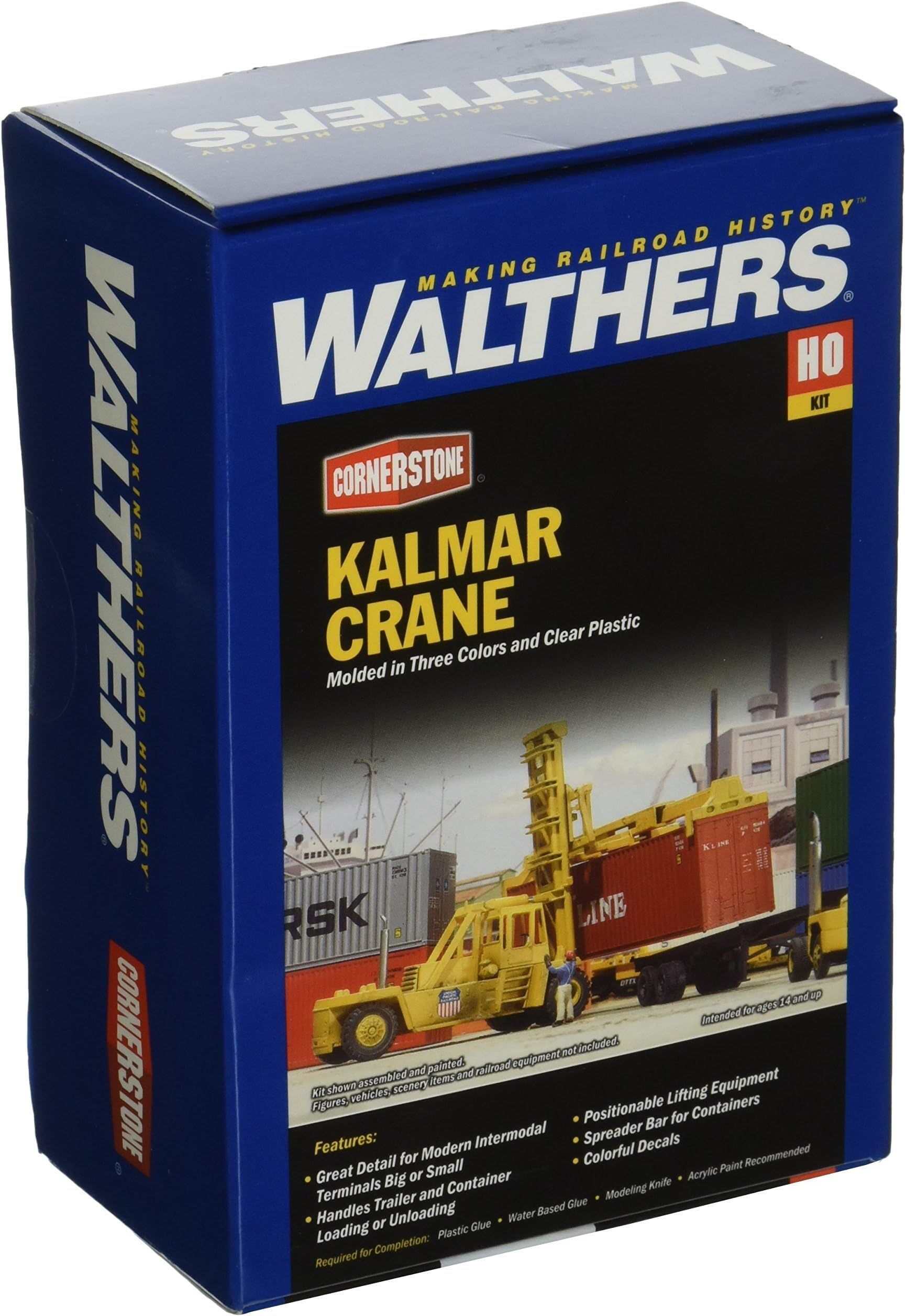 Walthers HO Scale Model Kalmar Intermodal Container Crane Kit