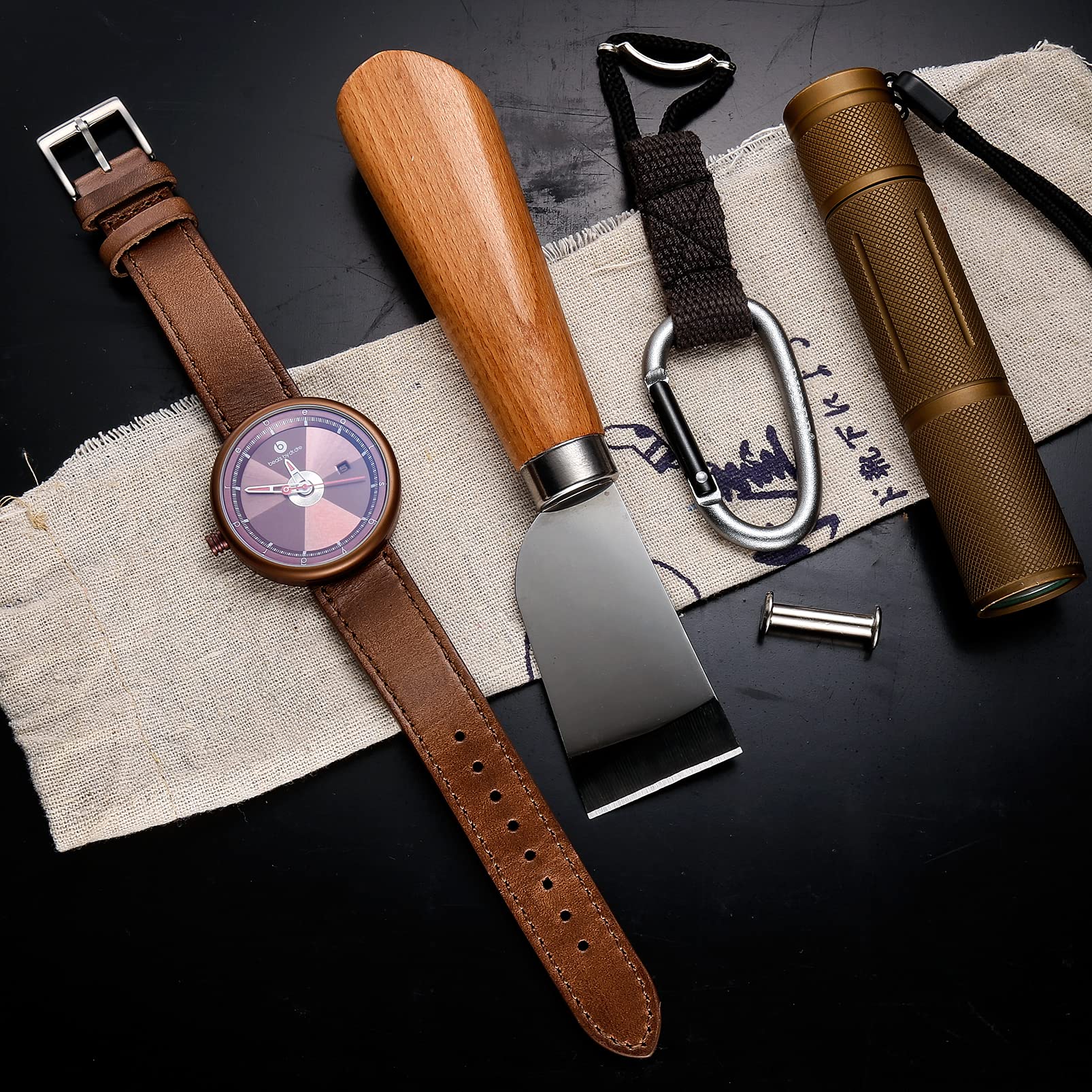 Bracelets cuir, cuir Horween, bracelets de remplacement pour montres traditionnelles ou intelligentes pour hommes ou femmes 18mm 20mm 22mm