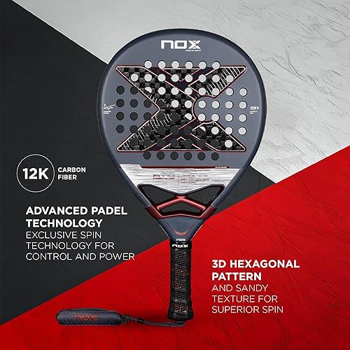 Miniatura 2 de Pala de pádel AT10 Genius 12K de Agustin Tapia 2025 Luxury Series Teardrop Pala Padel EOS Flap Aerodinámica y tecnología de agarre personalizado