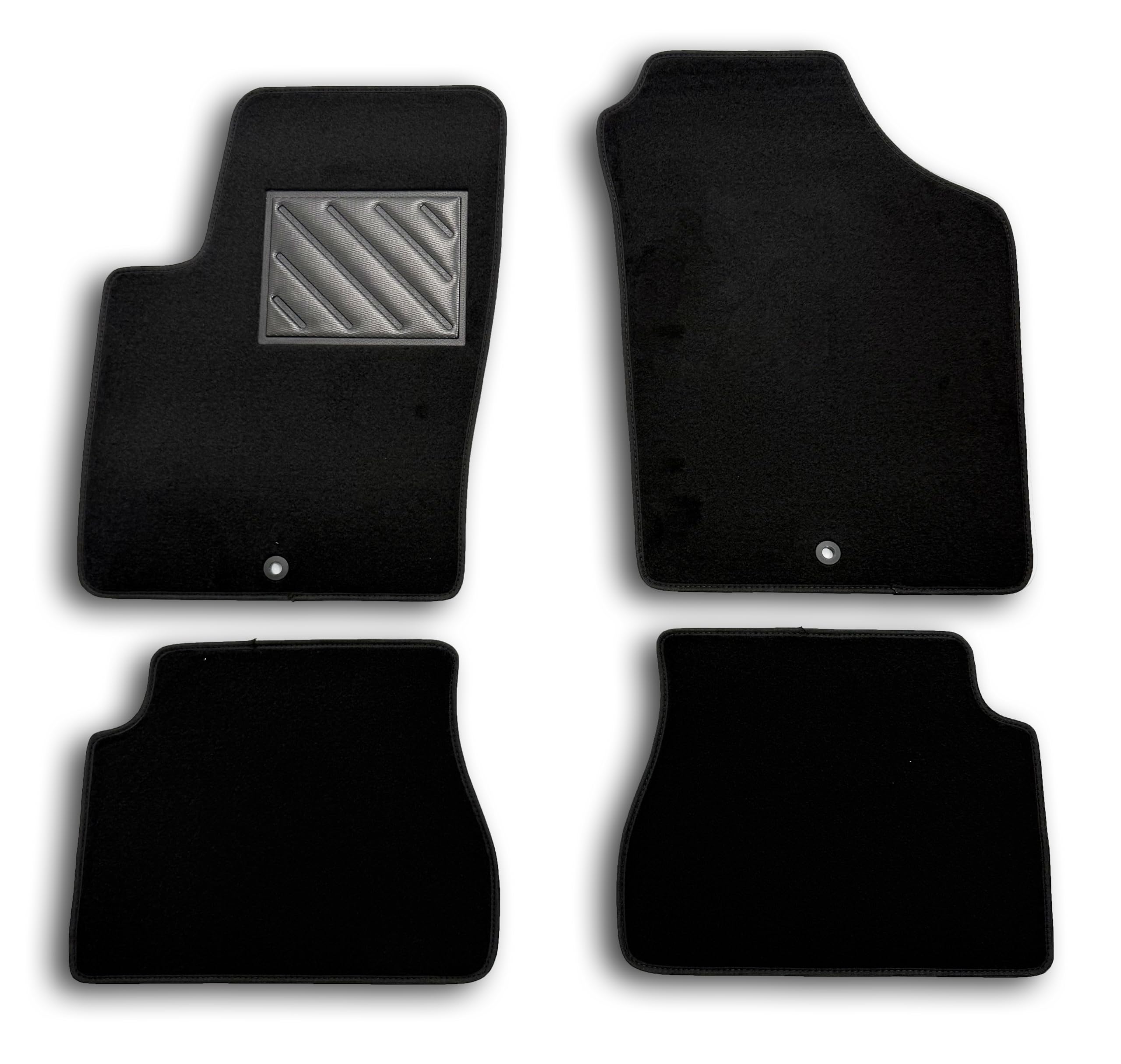 Alfombrillas para Kia Picanto I de 2004 a 2011 a Medida, Antideslizantes, con talonera de Goma Reforzada