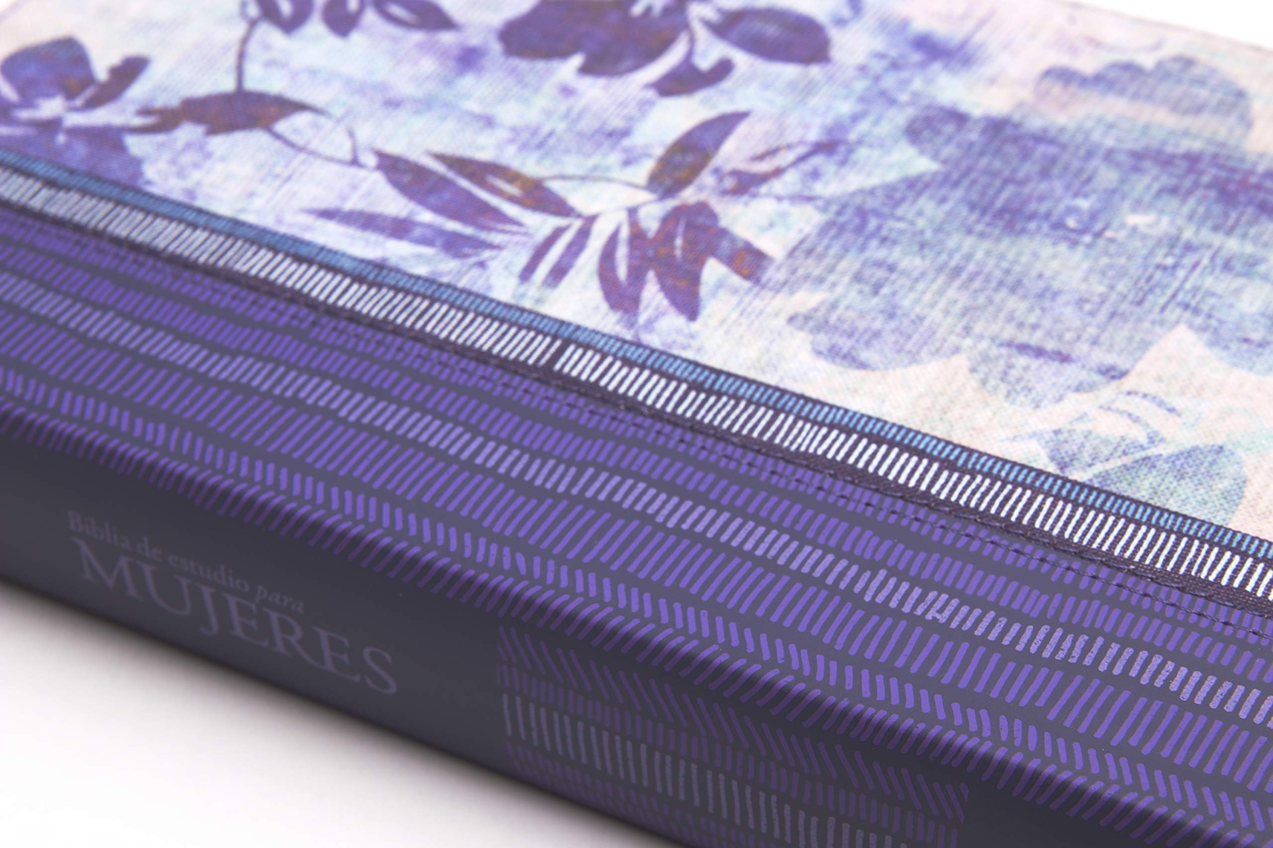 RVR 1960 Biblia de Estudio para Mujeres, azul floreado tela impresa con índice: Reina-Valera 1960, Azul Floreado Tela Impresa, Blue Floral Printed Cloth