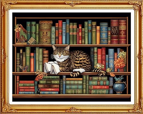 Miniatura 7 de DMCVIVR The Seaside - Kits de punto de cruz estampado para principiantes y adultos, kits de bordado para principiantes, kit de punto de cruz para