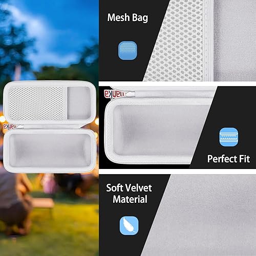 Miniatura 6 de Khanka Funda de viaje rígida de repuesto para altavoz Bluetooth inteligente portátil Sonos Roam (interior blanco)