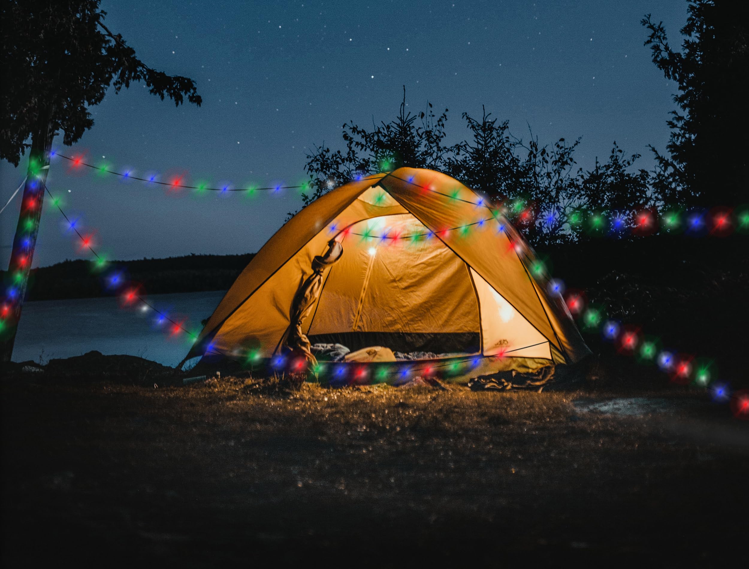 CALIMA 46081 Outdoor Lichterkette aufladbar 10m