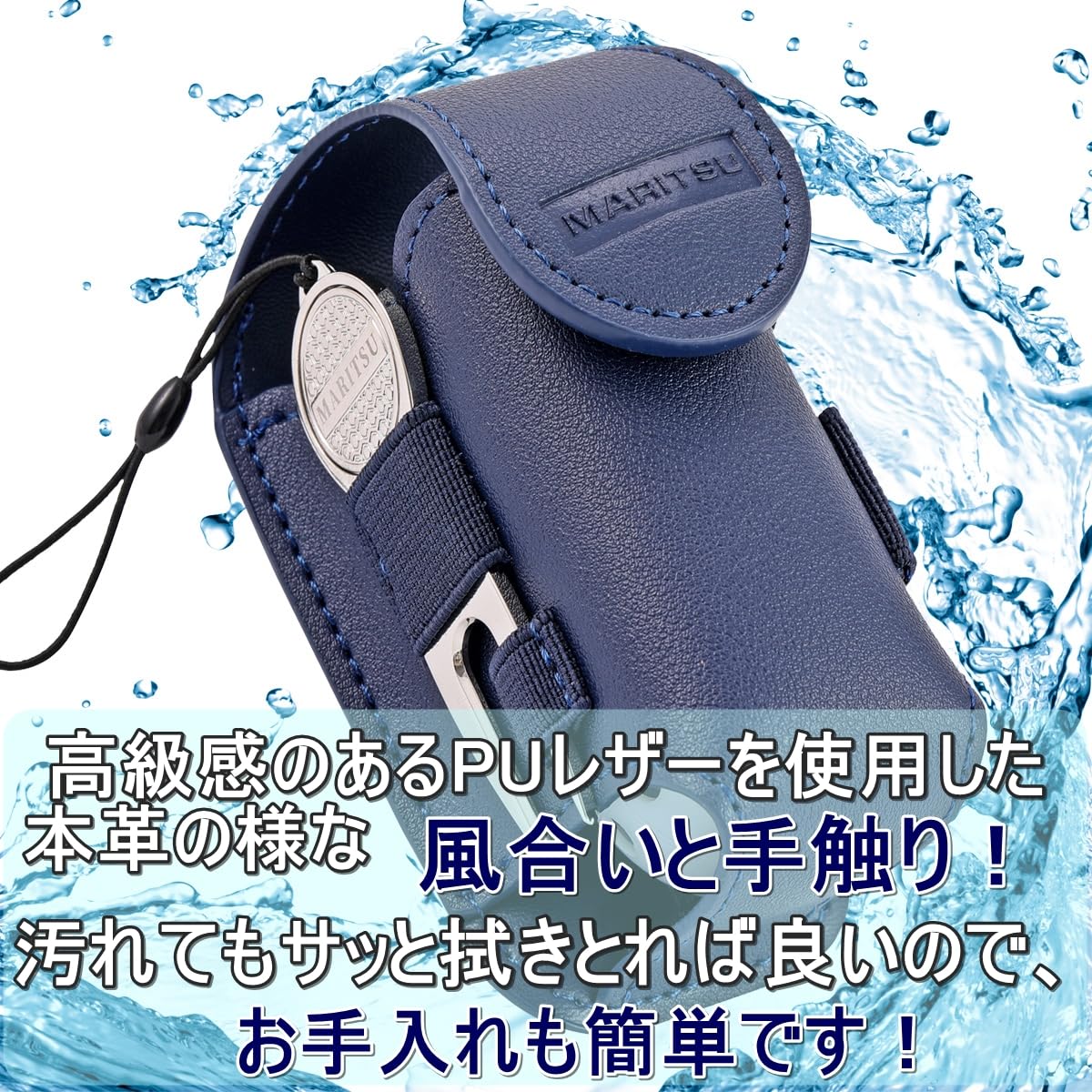 10個セット】【新品】IMOK ゴルフボールケース フォーク マーカー 紺色