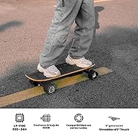 Vista 3 de MEEPO Mini Series - Patineta eléctrica con control remoto, velocidad máxima de hasta 26-32 MPH, rango de 11-24 millas, carga máxima de 330 libras