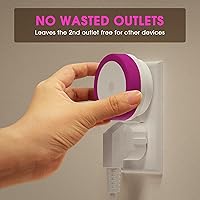 Vista 13 de Briignite Luz nocturna azul celeste, luces nocturnas enchufables a la pared, luz nocturna con sensores de luz, luz nocturna LED para habitación